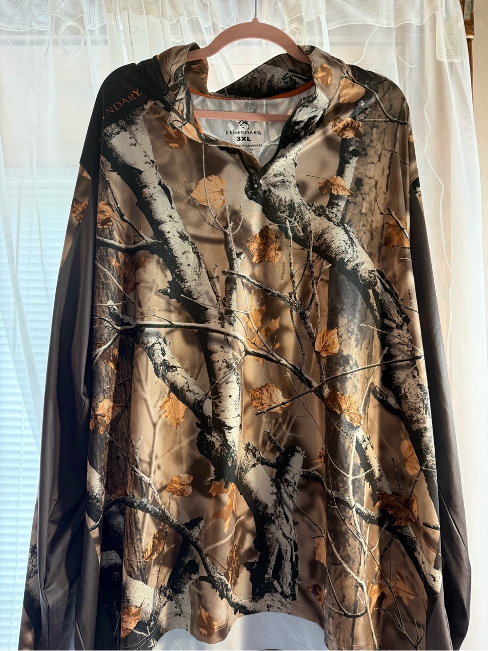 Legendary Whitetails Brown, Black and Tan Camo Lightweight Collared Shirt Jacket